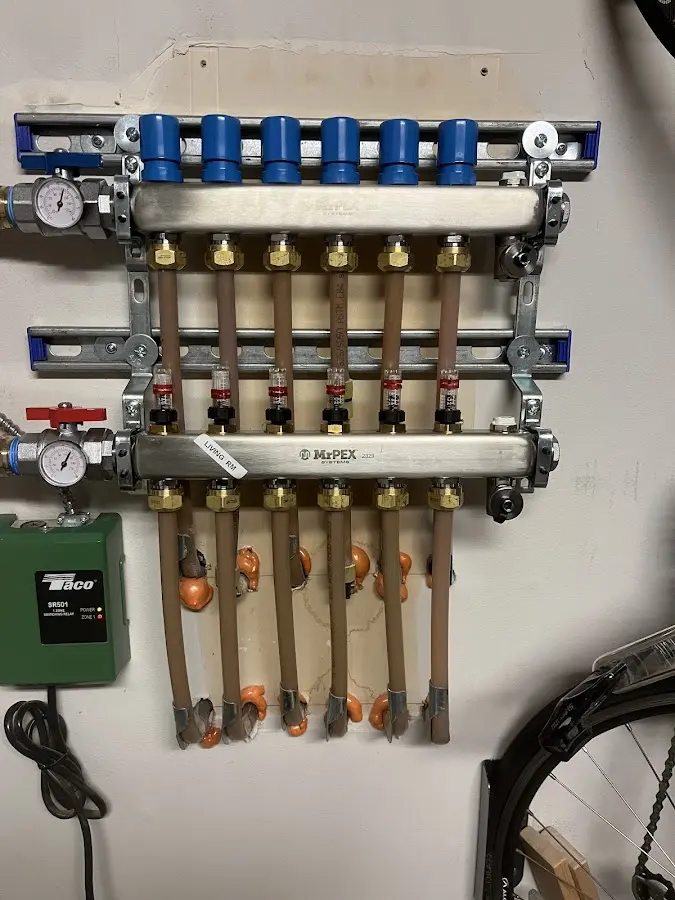 Plumber performing Gas Line Installation at a residential property in Oak Grove